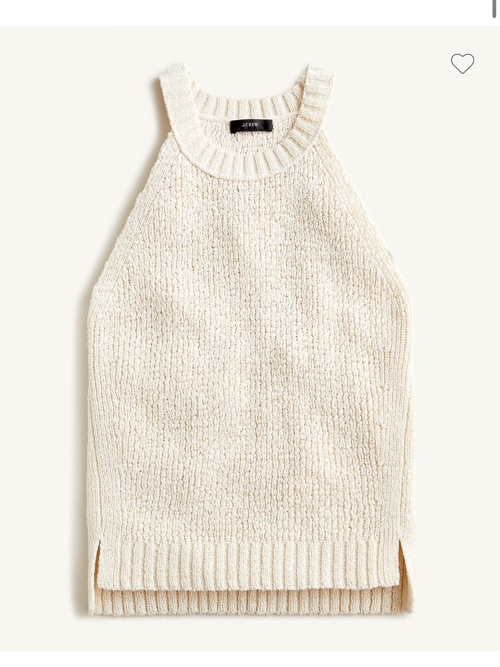 J. CREW HIGH NECK SWEATER TANK